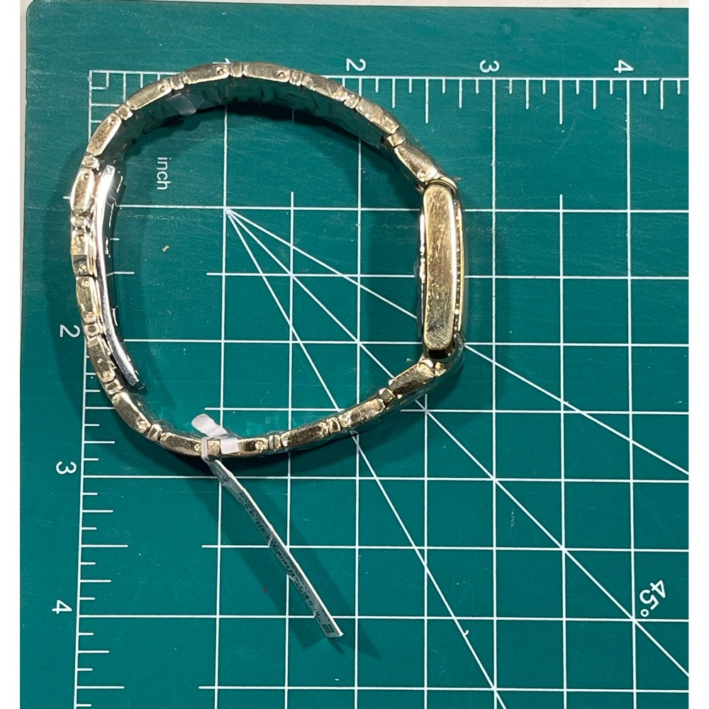Kate Spade New York "Waldorf" SS/Gold Tone Crystal Bracelet Watch 1YRU0064 NWT - Picture 11 of 12